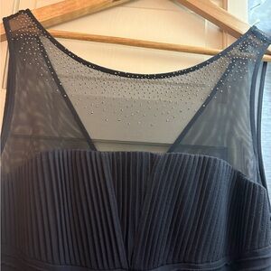 Calvin Klein Charcoal Dress with Rhinestone Accents